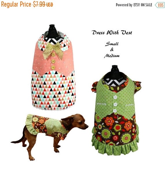 ON SALE Dog Dress Pattern Dog Clothes Sewing by FourSeasonsPattern