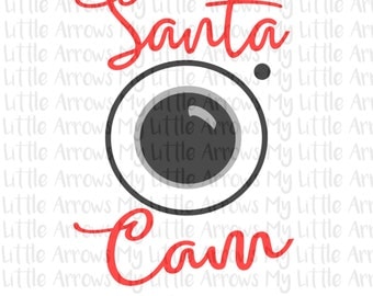 Santa Cam SVG, DXF, EPS, png Files for Cutting Machines Cameo or Cricut - fun teacher christmas svg- Cute Christmas svg - Fun holiday svg