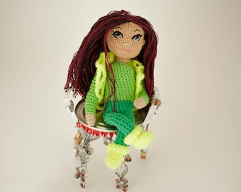 Art and collectibles Gift for daughter Amigurumi dolls Art dolls Girl doll Baby girl Gift Kids gift Girl gifts OOAK doll Gift for kids