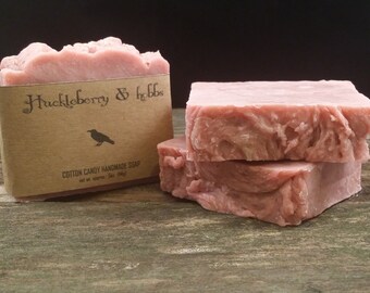 Cotton Candy Soap - All Natural, vegan soap, rustic soap, handmade soap