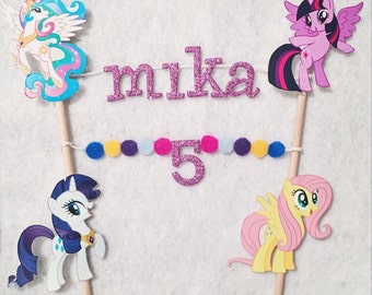 My little pony birthday candle / my little pony birthday / my little pony cake topper / my little pony party / birthday candles