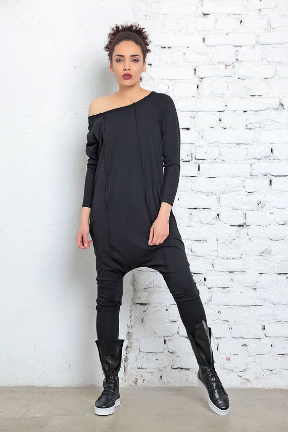 black harem jumpsuit