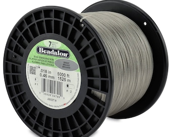 5,000ft - Beadalon 7 Strand .018 BRIGHT Stainless Steel Flex Beading Wire