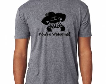 Premium shirt Disney Moana inspired Maui You're Welcome Your Welcome tshirt 6010 Next Level