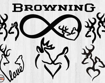Browning SVG files, Browning logo svg, deer svg, hunting svg, deer head svg, country svg, svg files for silhouette, cricut download,cutfile