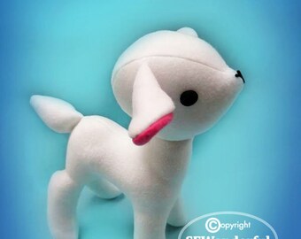Sweet Lamb Sheep Plush Stuffed Animal Sewing Pattern PDF