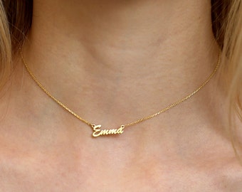 Custom Choker Necklace-Gold Name Necklace-Personalized Choker Necklace- Graduation Gift-Bridesmaid Gift-Name Plate Choker - Custom Jewelry