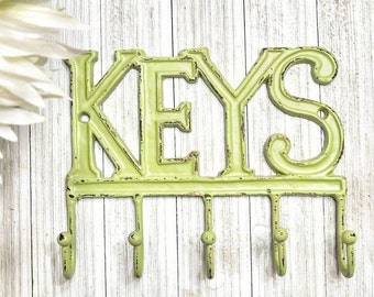 Rustic Key Hook, Key Hook For Wall, Key Holder, Key Holder For Wall, Rustic Key Holder Cast Iron Key Hook Key Hanger, Shabby Chic Wall Decor