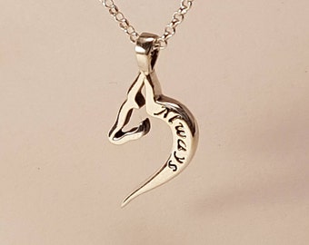 Harry Potter Doe Patronus Necklace, Always, Harry Potter Jewelry, Harry Potter Necklace, Deer Necklace, Sterling Silver Necklace