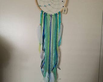 dream catchers white and aqua blue