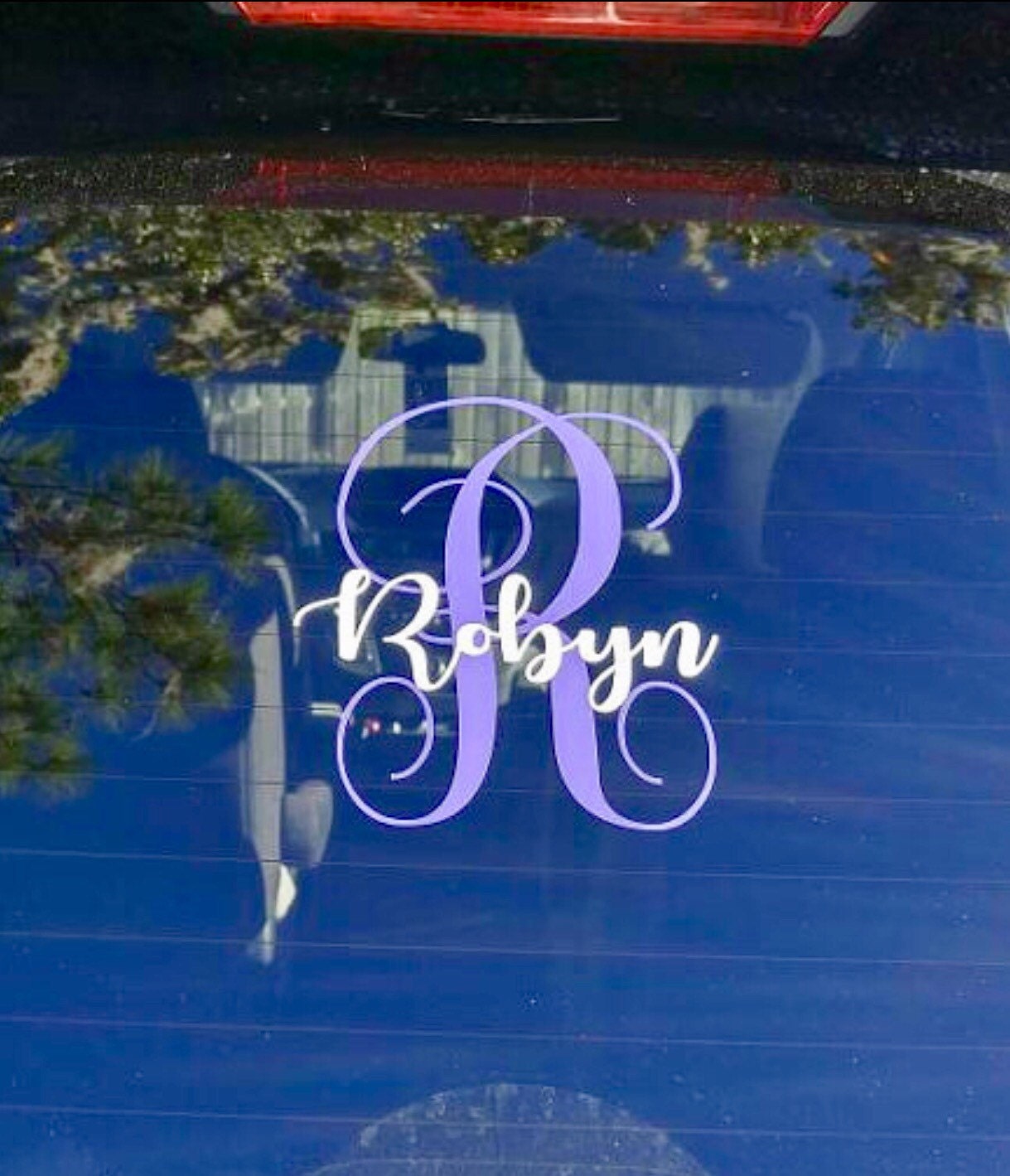 Monogram car sticker / Vinyl decal / Vinyl by bayoumonogram
