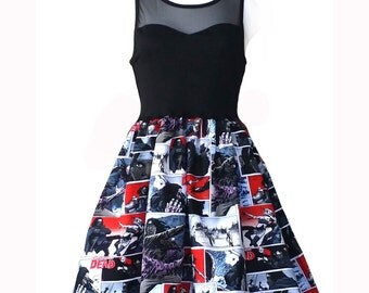 Women Dress, Walking Dead Dress, Michonne Walking Dead Dress, Walking Dead Party Dress, Prom Dress