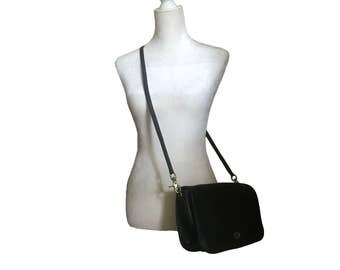 VINTAGE COACH BAG Designer Handbag Coach Handbag Vintage Coach Bags Coach Purse Black Leather Bag Coach Crossbody Handbags