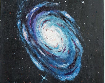 Galaxy painting | Etsy