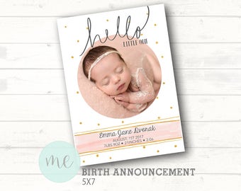 Birth Announcement Template. Baby. Newborn Photography Marketing. Social Media Template. Photoshop template. Photographer. INSTANT DOWNLOAD