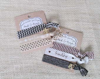Friendship Best Friends Hair tie bracelets * Believe Hair Band Bracelets * Hair Accessories * Party Favor * Gift for her Sorority Sister