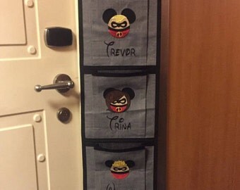 2, 3, 4 or 5 Pocket Embroidered Fish Extender for Disney Cruise - Customizable