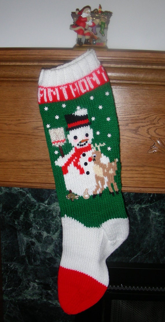 Knitted Christmas Stocking Kit Frosty