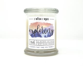 Masculine Candle in Glass Jar. Scented Soy Candle. Cedar Home Fragrance. Sandalwood Scented Candle. Husband Gift under 25. Gifts for him.