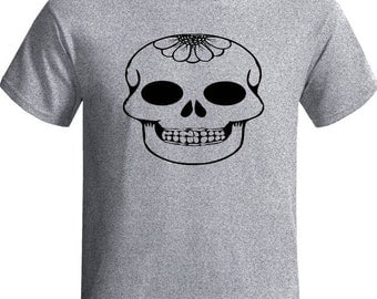 Day of the dead Short sleeve Graphic Design Unisex Adult Clothing Independent design Streetwear Skull Art T-shirt Workout T-shirt Teens Tee