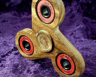 Exotic Checken Hard Wood Hand spinner EDC Fidget toy.