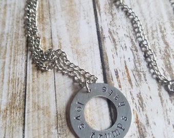 Love Trumps Hate - Not My President - Feminist Gift Ideas - Political Gift - Feminist Necklace - Dump Trump - Womens Movement - Resist