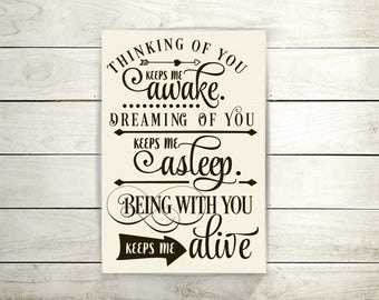 Canvas Art/ Canvas Wall Hanging/Quote Art/Quotes On Canvas/Vinyl On Canvas/Poem Art/Word Art/Home Décor/Signs For Home/Painted Canvas