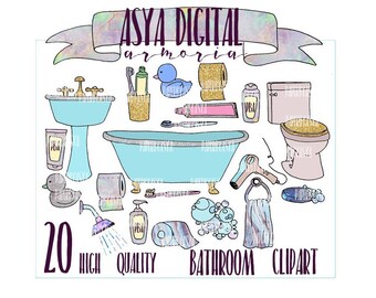 bathroom clipart | etsy bathroom clipart | etsy