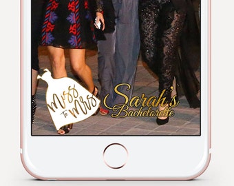 Bachlorette Snapchat Filter, Gold Snap Chat Filter, White Snapchat Filter, On Demand Geofilters, Cursive Snap Chat Filter, Wedding Filters