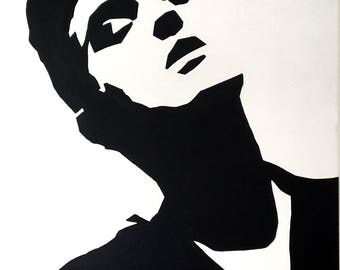 Original Morrissey - The Smiths Handpainted Framed Pop Art Canvas Painting