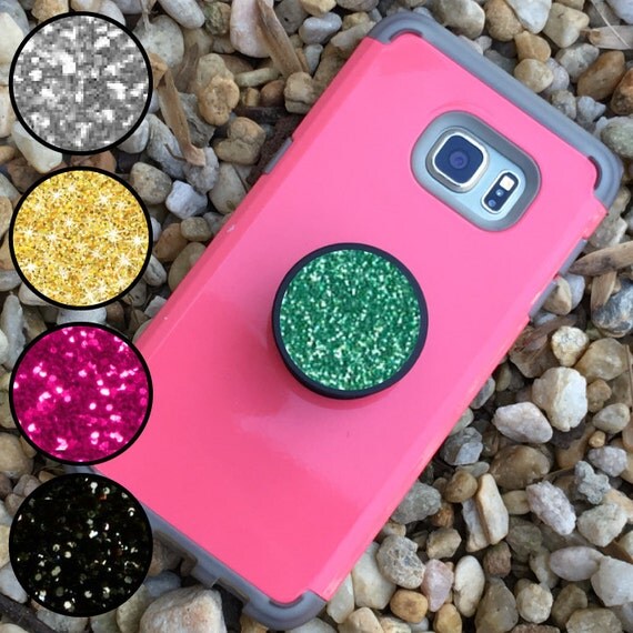 2 in 1 Phone Holder Knob & Air Mount for Cellphones / Glitter