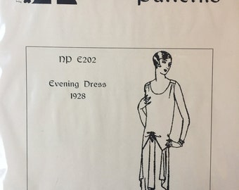 1928 Evening Dress - a flapper dress pattern