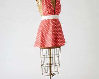 Womens Retro Marilyn Apron in Cat Print