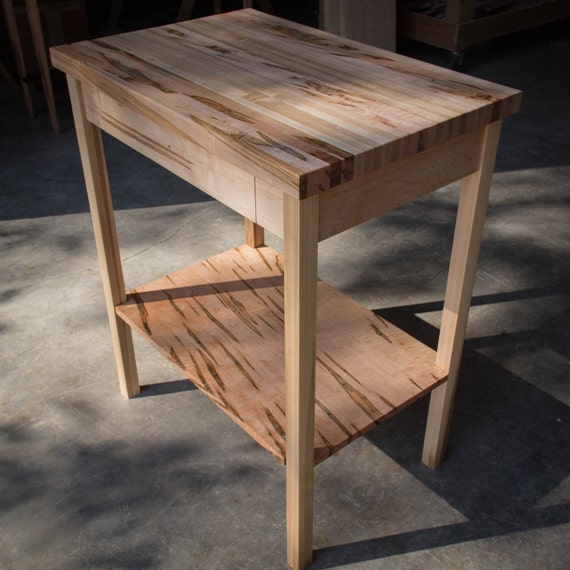 Butcher Block Kitchen Island Table 20 x 30 x