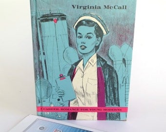 Navy Nurse Vintage Book iPad Mini Book Case, Purple Denim Lining, Fits Kindle Fire HD7, Nexus 7, Nook Color, Galaxy Tab, LG Pad 8