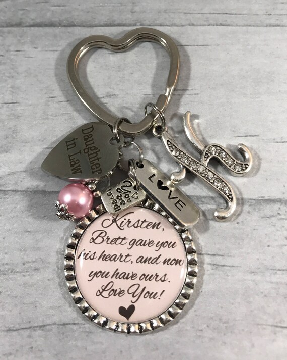 Daughter in Law KeyChain Future Daughter Brides Gift Bridal