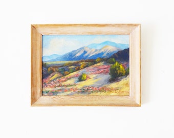 Vintage Framed Landscape Oil Painting
