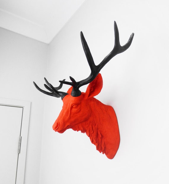 stuffed animal deer wall mount