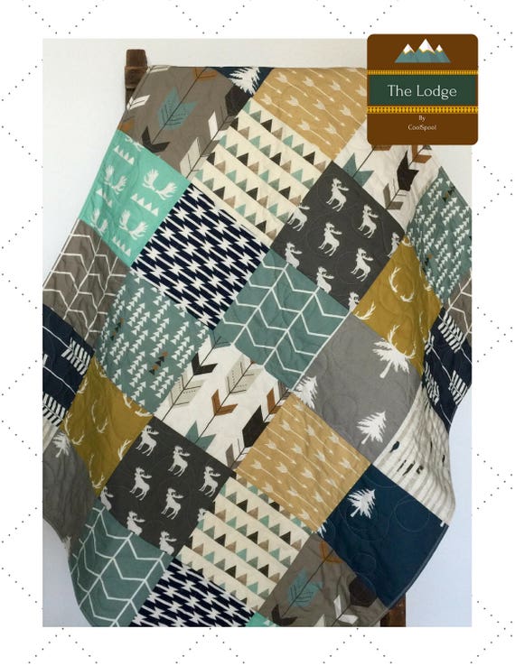 modern baby quilt woodland crib bedding woodland crib quilt modern baby quilt woodland crib bedding woodland crib quilt