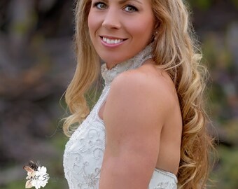 rhinestone wedding headband - crystal headpiece - silver wedding headbands - lace headband - bridal crown tiara - woodland fairy crown