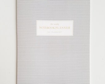 Weekly Planner, July-Dec 2017 | Academic Planner, 2017 Planner, Weekly Appointment Book, Six Month Agenda, 2017 Diary, She Plans Planner