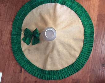 Christmas Tree Skirt, Burlap Tree Skirt, Personalized Tree Skirt, Tree Skirt, 50" Tree Skirt, 60" Tree Skirt, 72" Tree Skirt