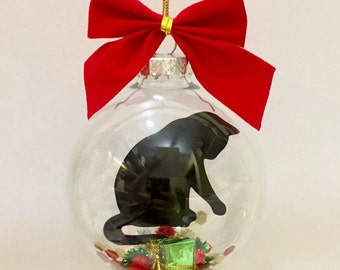 cat christmas ornament black cat christmas ornament cat memorial ornament - Cat Christmas Decorations cat christmas ornament black cat christmas ornament cat memorial ornament - Cat Christmas Decorations