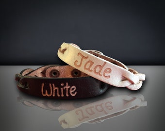 Engraved leather bracelets - Personalized leather bracelets for couples - leather custom bracelets - Custom leather engraved bracelets