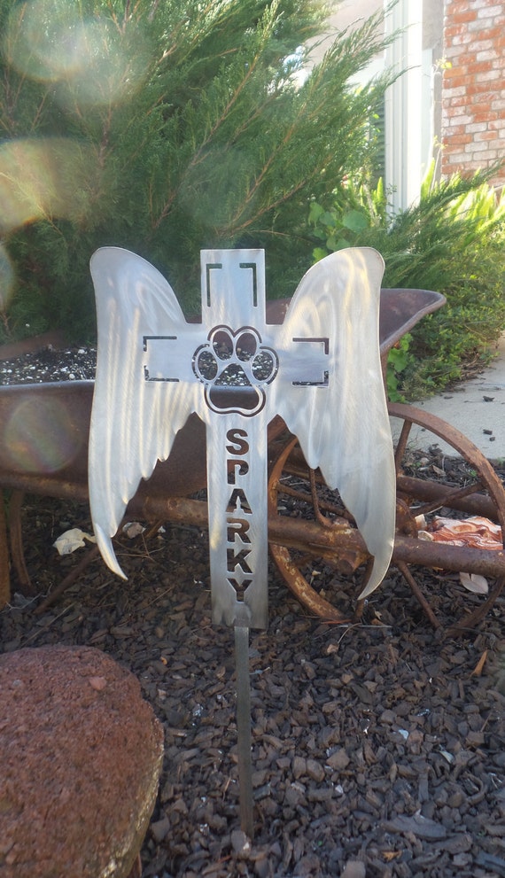 Pet Memorial Garden Stake Metal Sign Can Be Customized