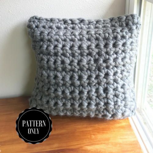 Chunky Finger Crochet Pillow Pattern Chunky Crochet Pattern Beginner Finger Crochet Pattern