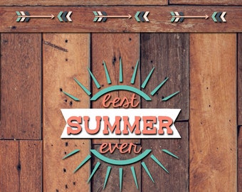 Best Summer Ever Decal | Yeti Decal | Yeti Sticker | Tumbler Decal | Car Decal | Vinyl Decal