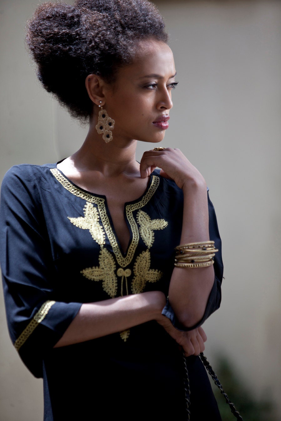kaftan short gown