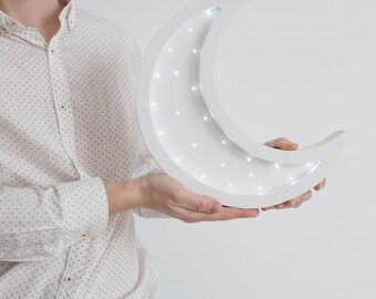 Moon lamp Moon light Moon Night light Baby room nursery night light Baby shower Lamp Moon Battery Operated Light Marquee lamp Moon nursery
