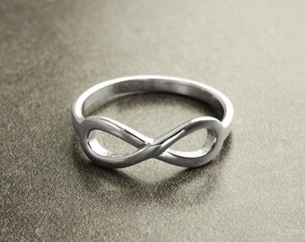 Infinity Ring, Classic Infinity Ring, Silver Infinity Ring, Sterling Silver Ring, Eternity, Eternal, promise ring, bridesmaid friendship